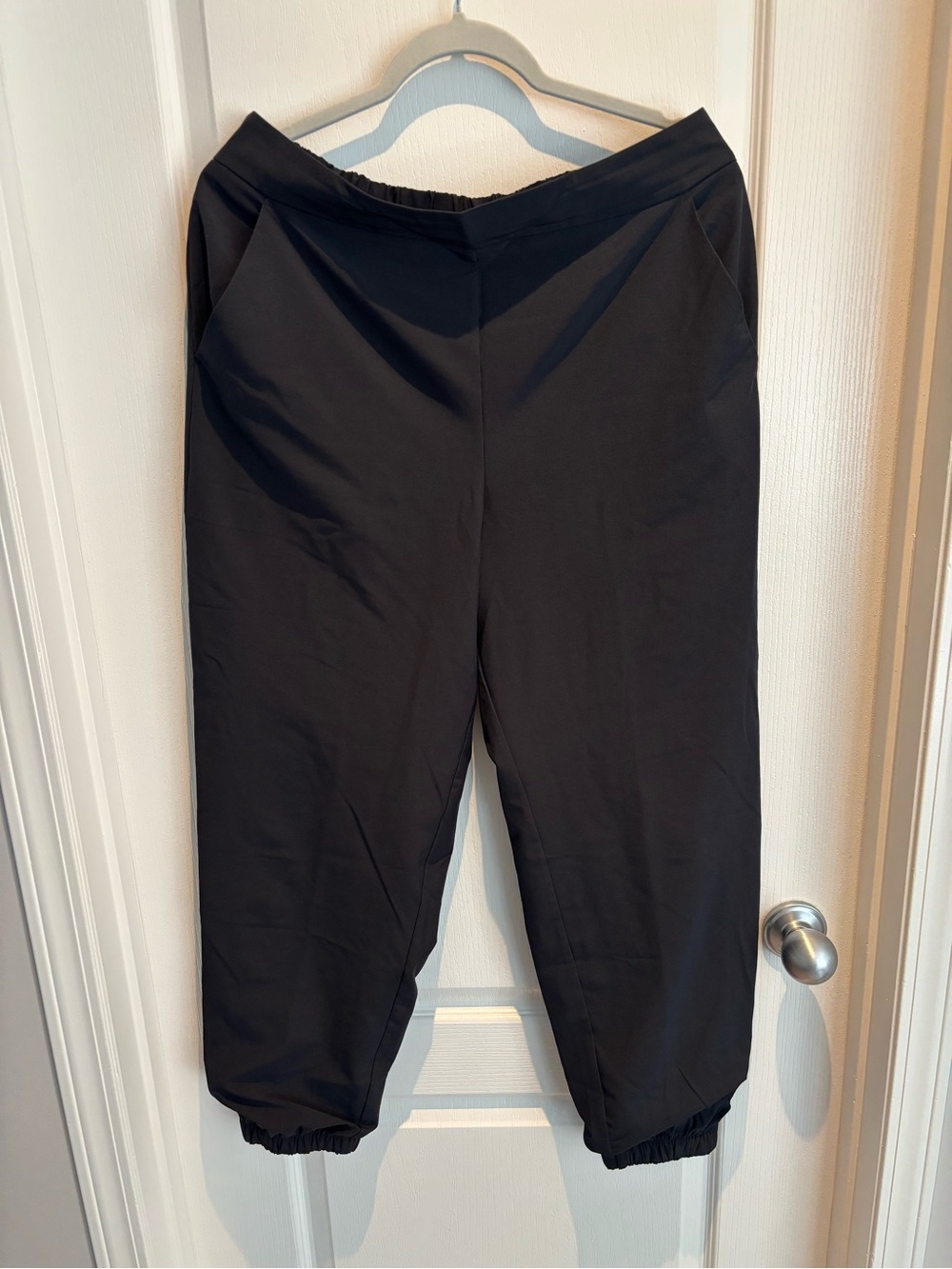 all in motion Black Elastic-Waist Jogger Pants